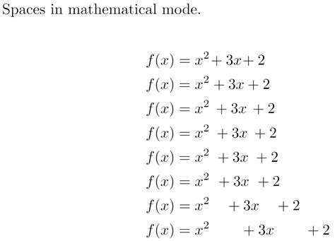 mathmode latex|latex tabular with math.